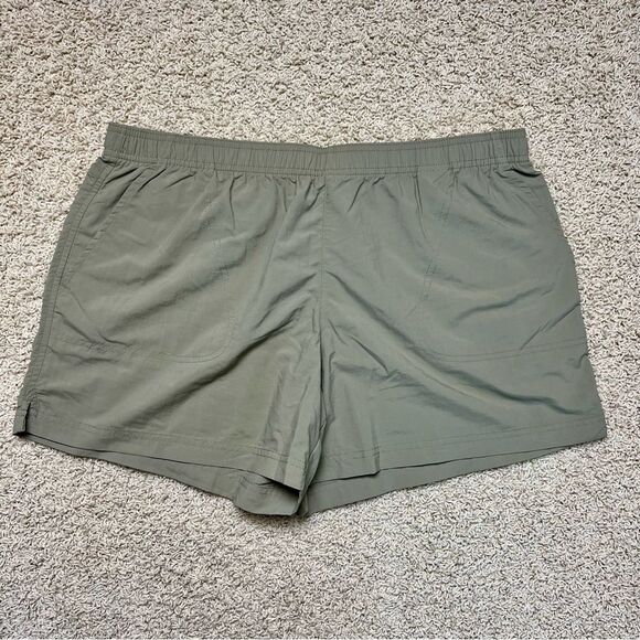 COLUMBIA Sandy River Shorts 5” High Rise Quick Dry Tusk Tan Size XL - Picture 3 of 9